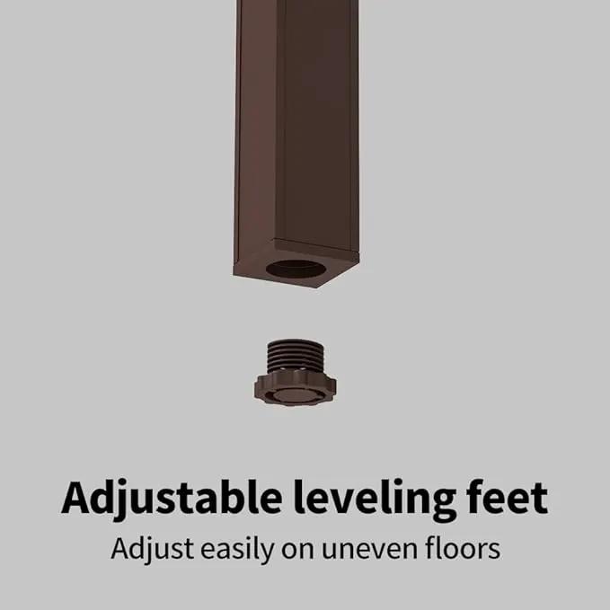 Plant Stand - Aluminum Indoor/Outdoor Flower Rack, Waterproof & Rust-Proof, Stable Support for Pots, Perfect for Living Room, Balcony, Garden, and Office (Brown, 6 Tier) by GreenHaven Gardens