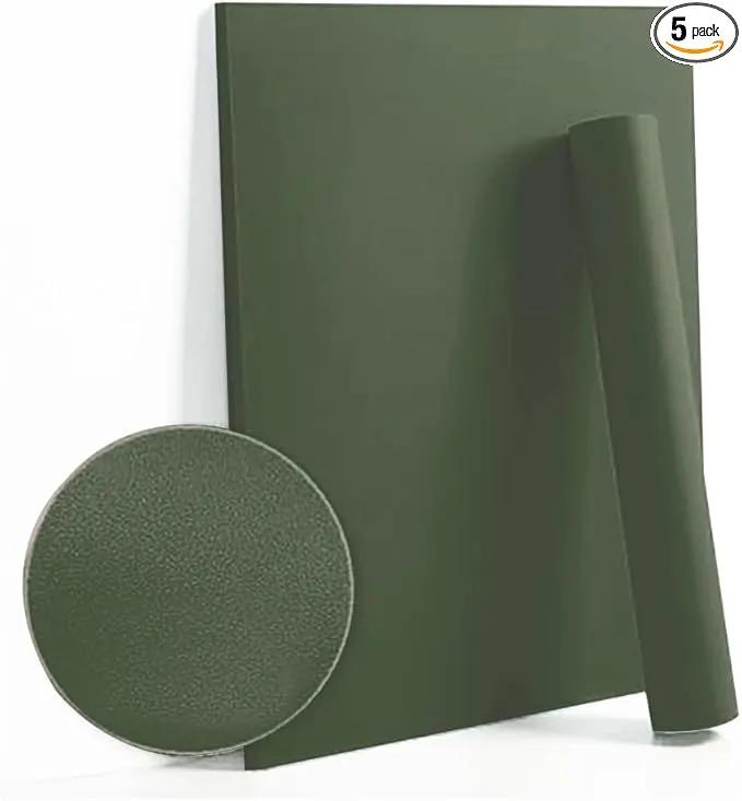 Dimoon 394''x17.7'' Green Peel and Stick Wallpaper Contact Paper Modern Self Adhesive Wall Paper Removable Renter Friendly Textured Solid Color Shelf Cabinet Vinyl Roll (394''x17.7'',Leaf Green) by GreenHaven Gardens