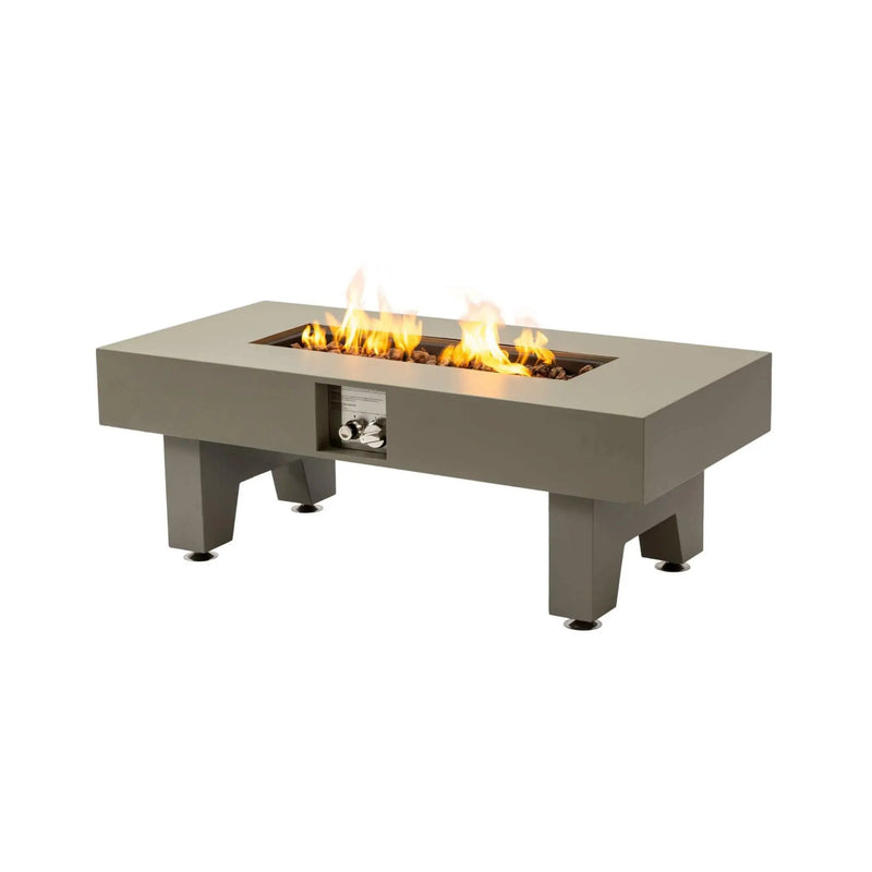Alora 42-Inch 50K BTU Iron Liquid Propane Fire Pit Table With Glass Stones (SAK63845) by SAKSBY WHOLESALE