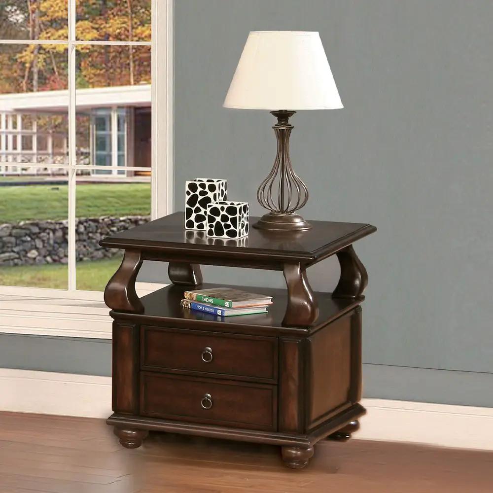 Amado - End Table - Walnut by Unique Piece Furniture