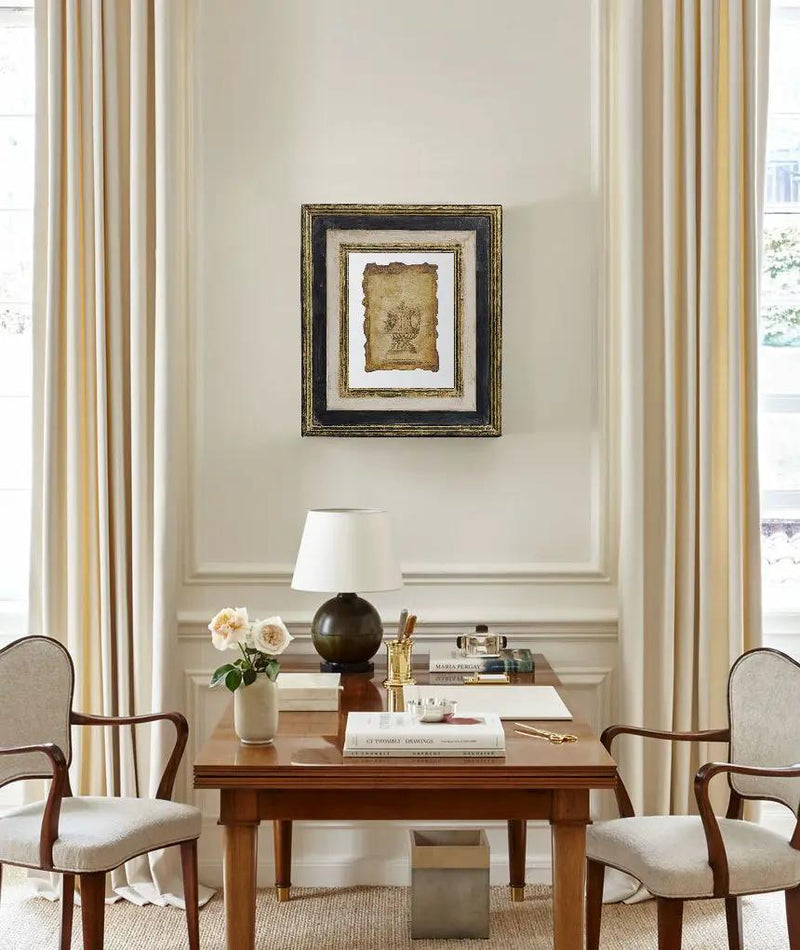 Lucian - Stylish Framed Antiqued Sculpture Print by HouseOfZazla