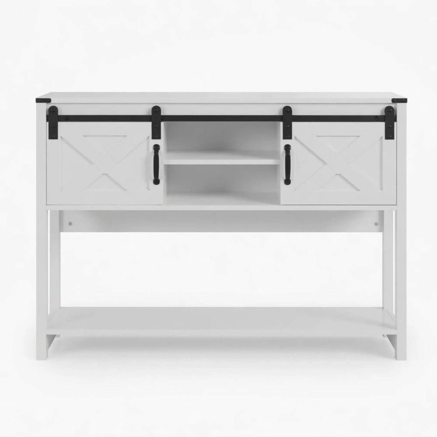Farmhouse Entryway Table With Sliding Barn Door by HouseOfZazla
