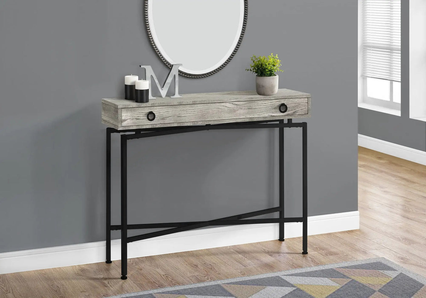 Accent Console Table For Entryway, Functional Storage Drawer by HouseOfZazla