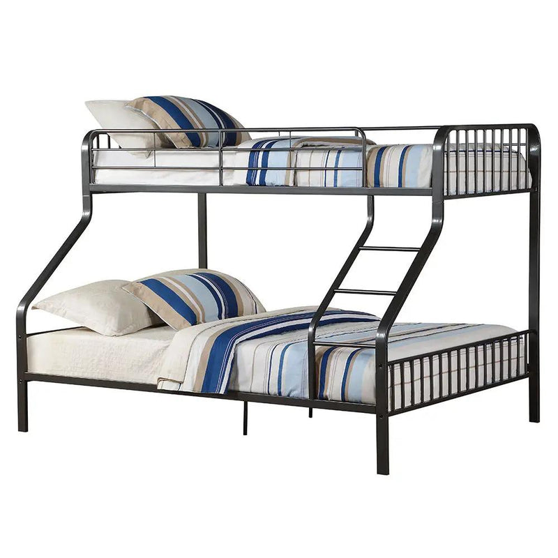 Caius - Twin Long/Queen Bunk Bed - Gunmetal by Unique Piece Furniture