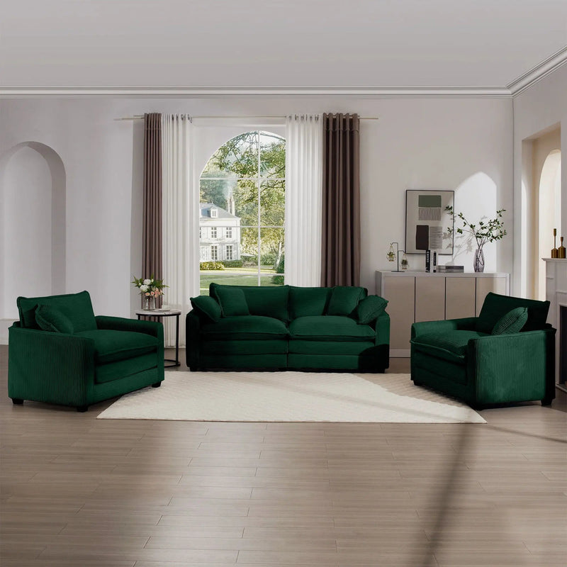 Elegant Oversized Sectional Sofa Set With Deep Seats And Flexible Layout by Unique Piece Furniture