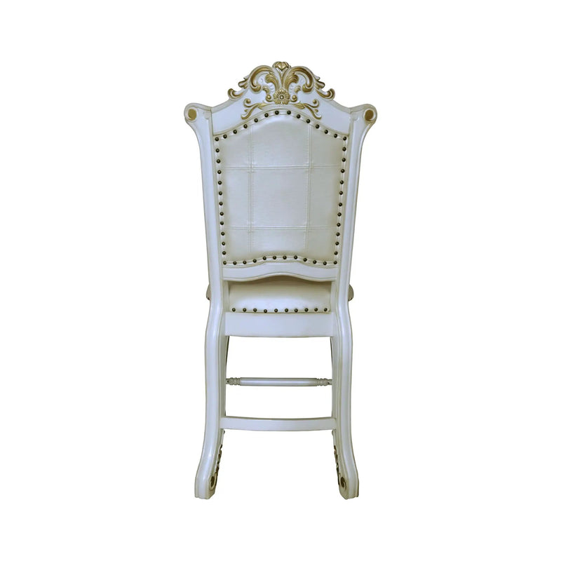 Vendome - Antique Counter Height Chair (Set of 2) - White by Unique Piece Furniture