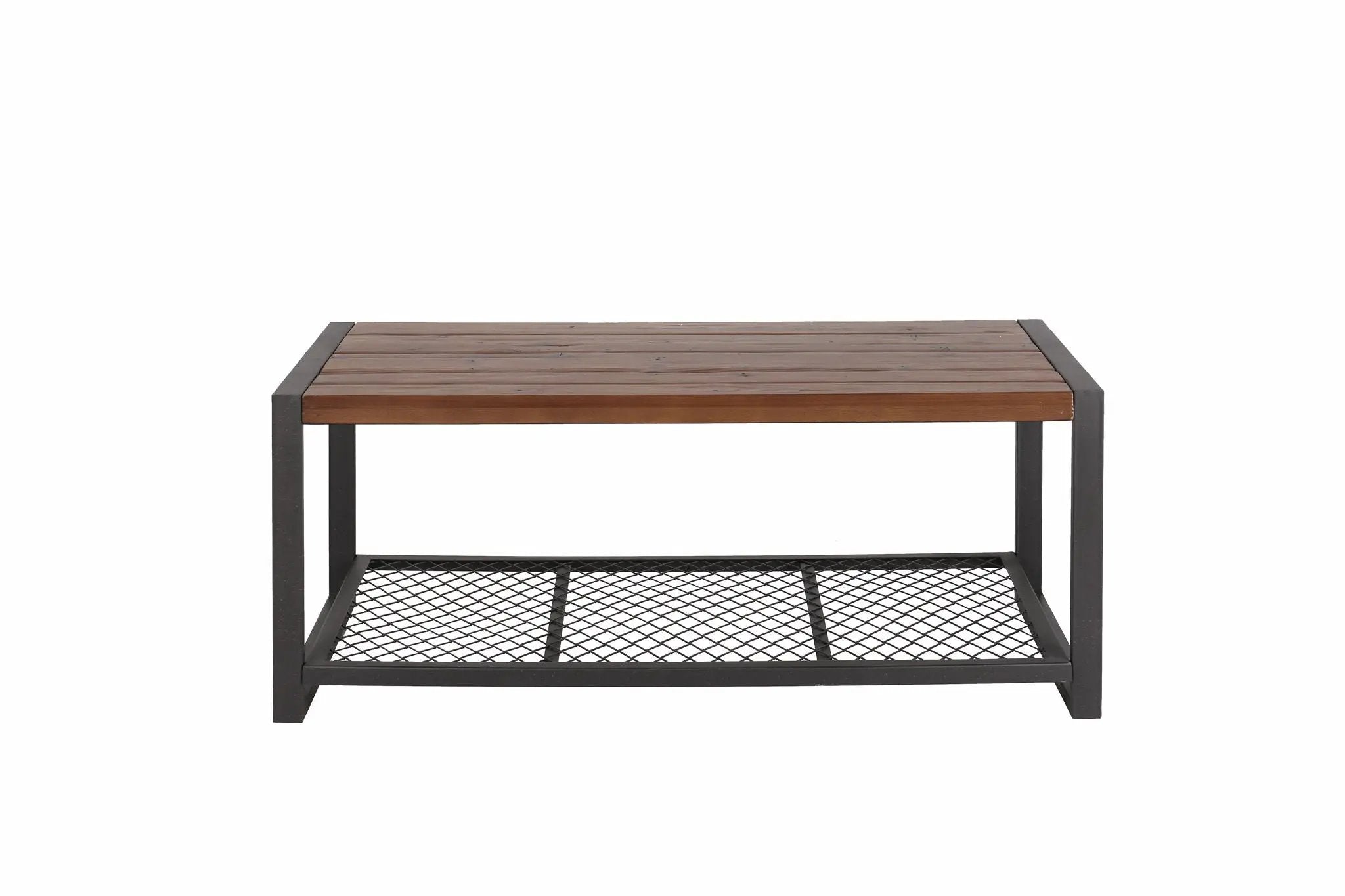 Console Coffee Table With Reclaimed Wood Finish, For Living Room - Natural by HouseOfZazla