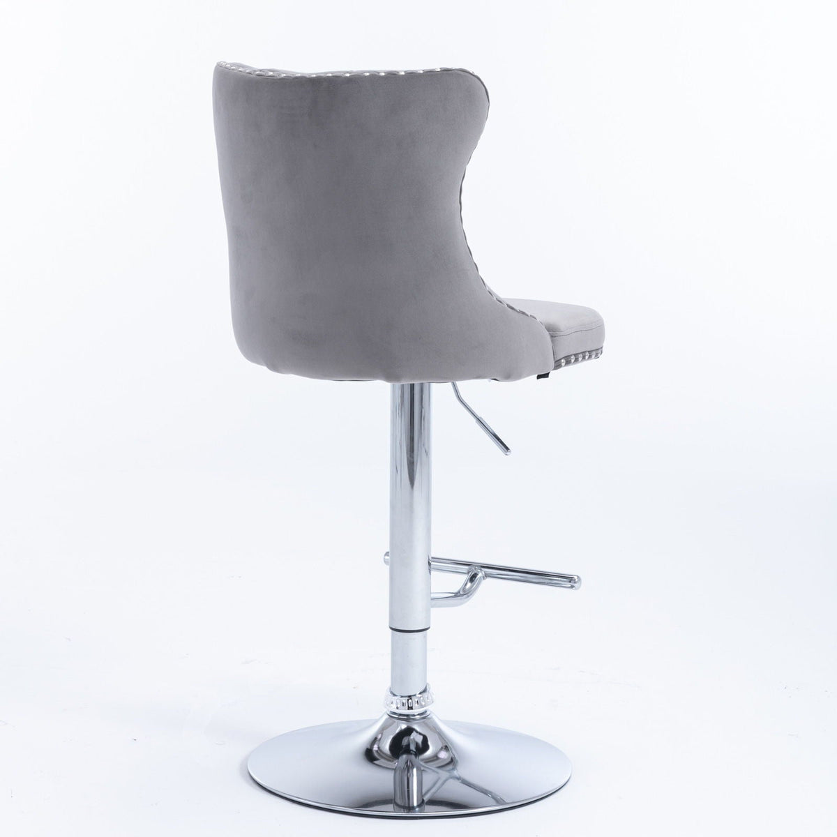 Swivel Barstools Adjusatble Seat Height From 25-33", Modern Upholstered Base Bar Stools With Backs Comfortable Tufted For Home Pub And Kitchen Island (Set of 2), photo 28 of 40