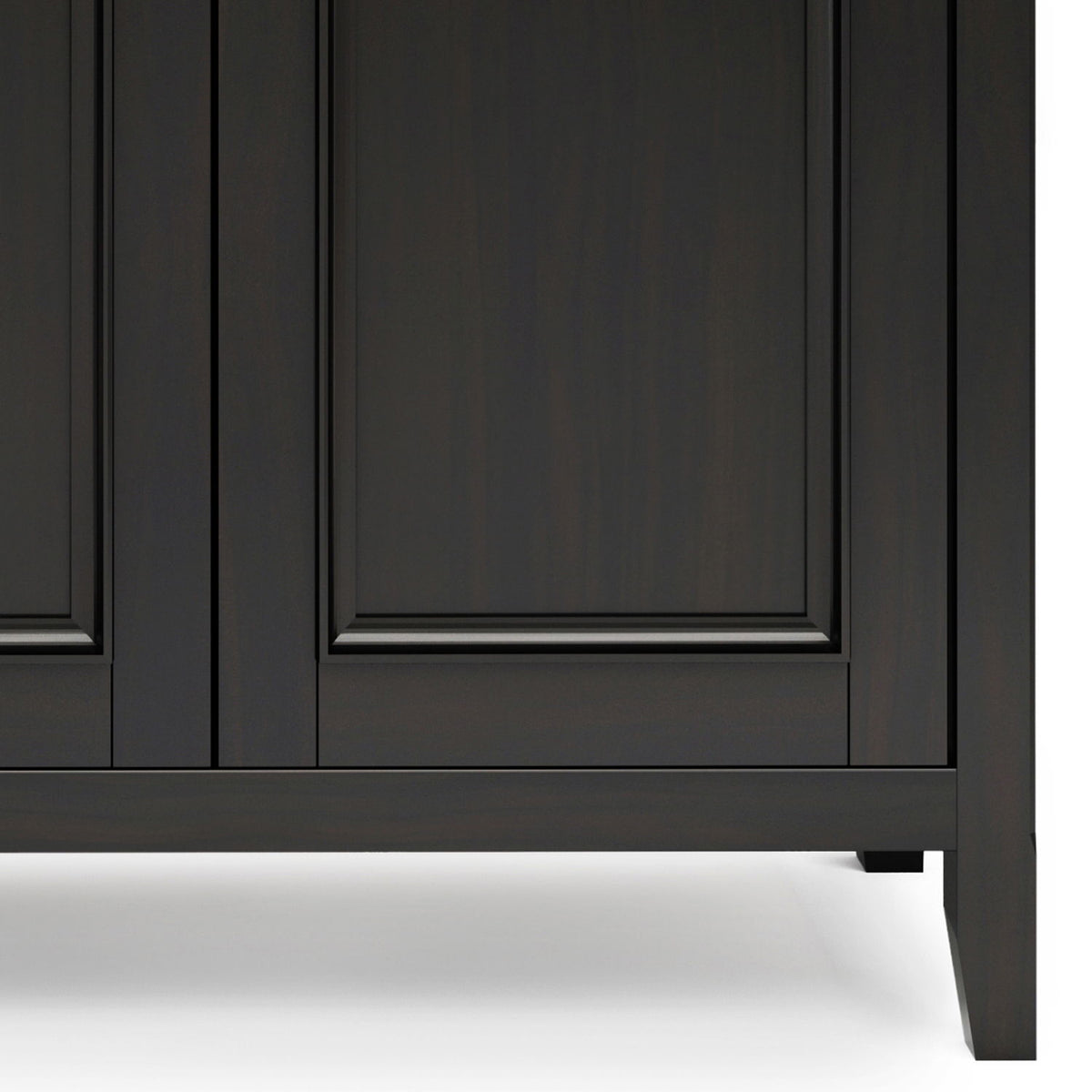 Amherst 4 Door Storage Cabinet with Adjustable Shelves - Dark Brown, Light Brown, Black, White, photo 14 of 40