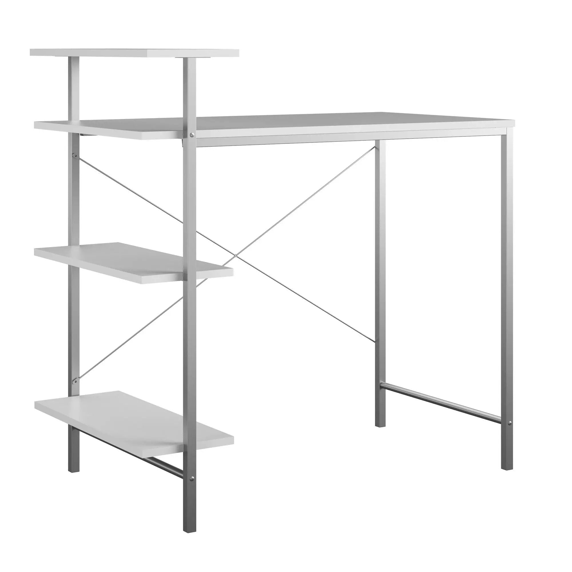 Side Storage Student Desk - White by Unique Piece Furniture