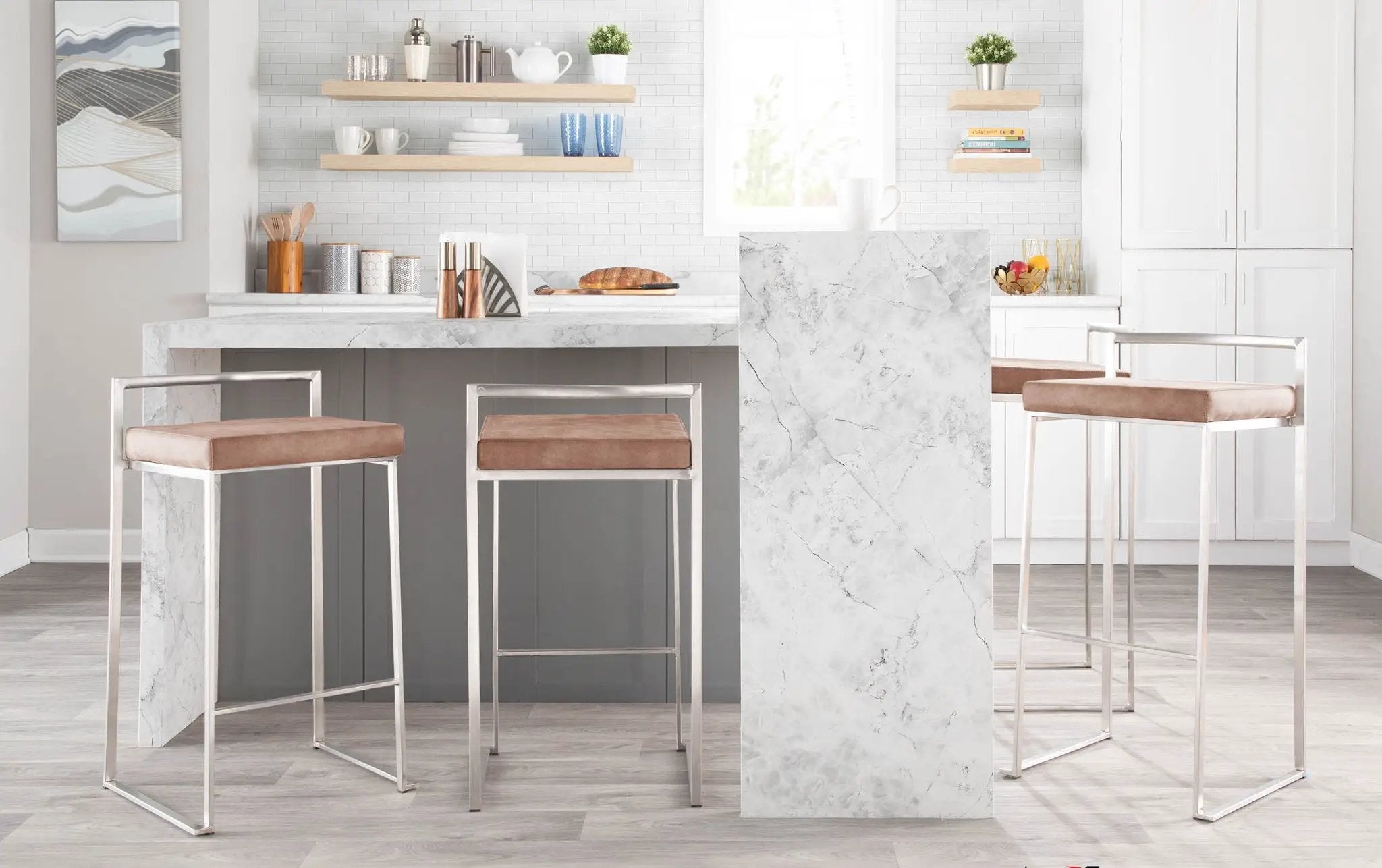 Fuji - Contemporary And Elegant Design Stackable Barstool by Unique Piece Furniture