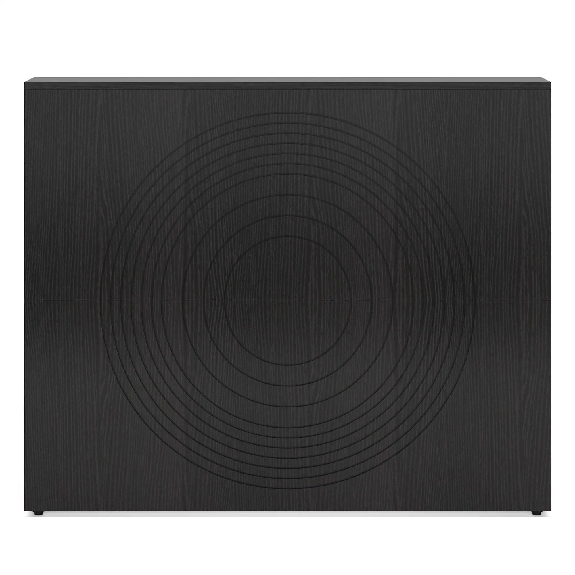 Modern Reception Desk, Front Desk Table With Cable Grommet & Privacy Panels