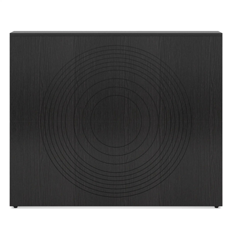 Modern Reception Desk, Front Desk Table With Cable Grommet & Privacy Panels