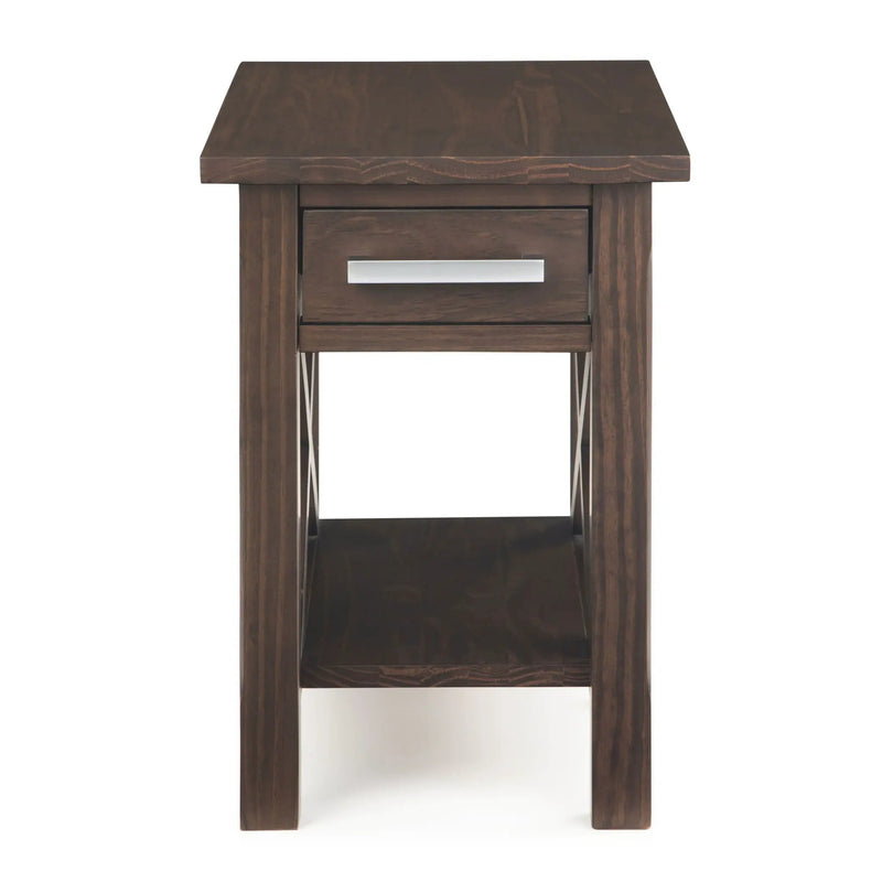 Kitchener - Narrow Side Table - Warm Walnut Brown by Unique Piece Furniture
