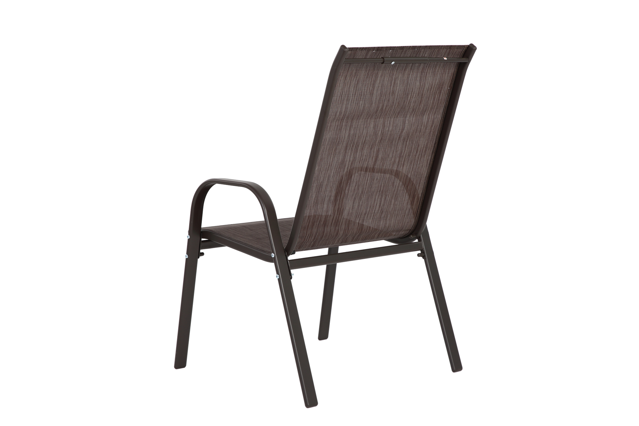 4 Piece Patio Chairs Set with Breathable Textilene Fabric (Brown) by HouseOfZazla