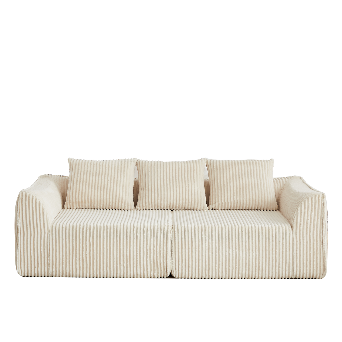 Minimalist 3-Seater Corduroy Sofa by HouseOfZazla