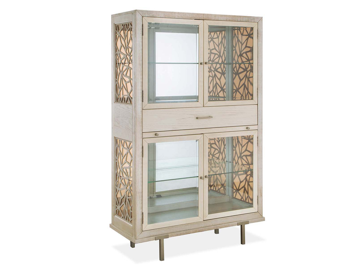 Lenox - Display Cabinet - Warm Silver