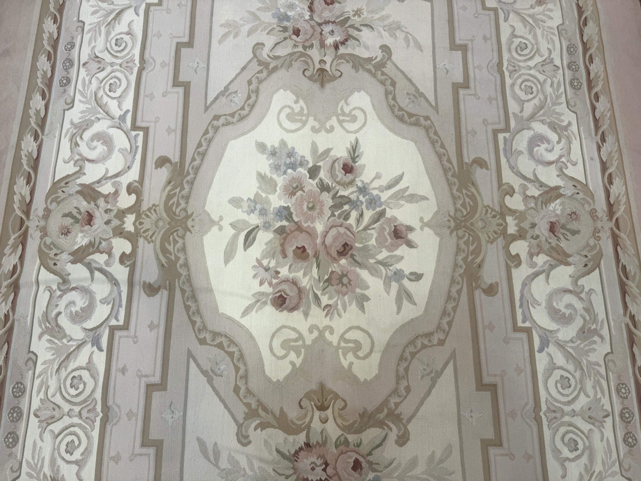 Aubusson Rug 6x9, Elegant, Flatweave, French European Design by Jewel Rugs
