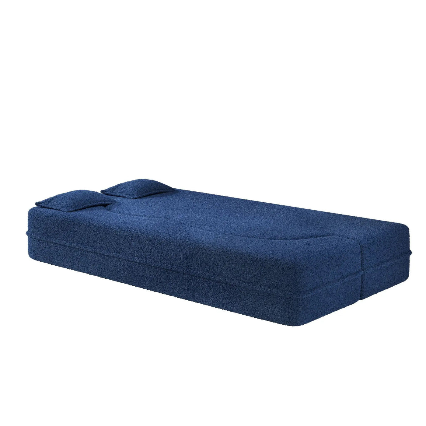 Modern Floor Sleeper Sofa Bed With 2 Pillows, Convertible Twin Size Folding Mattress For Living Room by HouseOfZazla