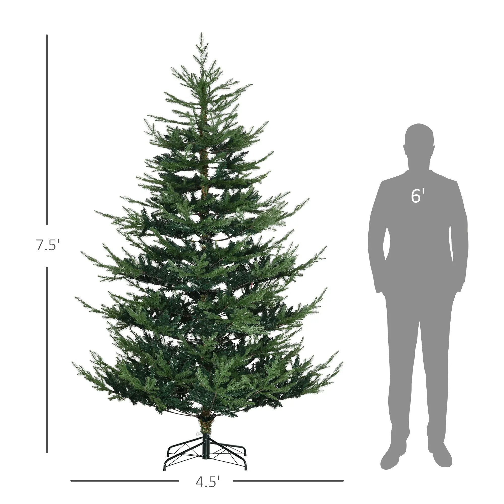 HOMCOM 7.5 Foot Artificial Christmas Tree by HouseOfZazla
