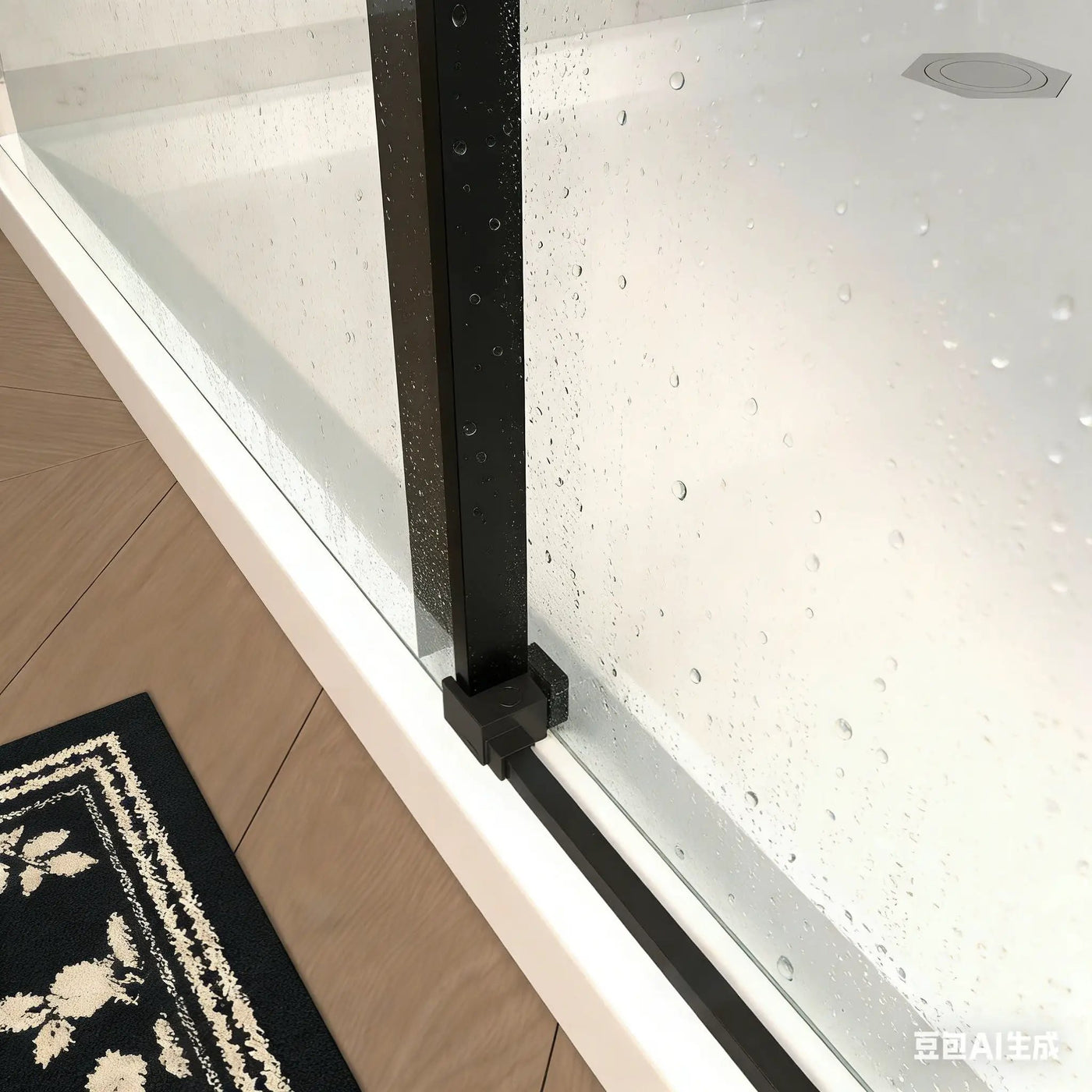 Frameless Single Sliding Shower Door by HouseOfZazla