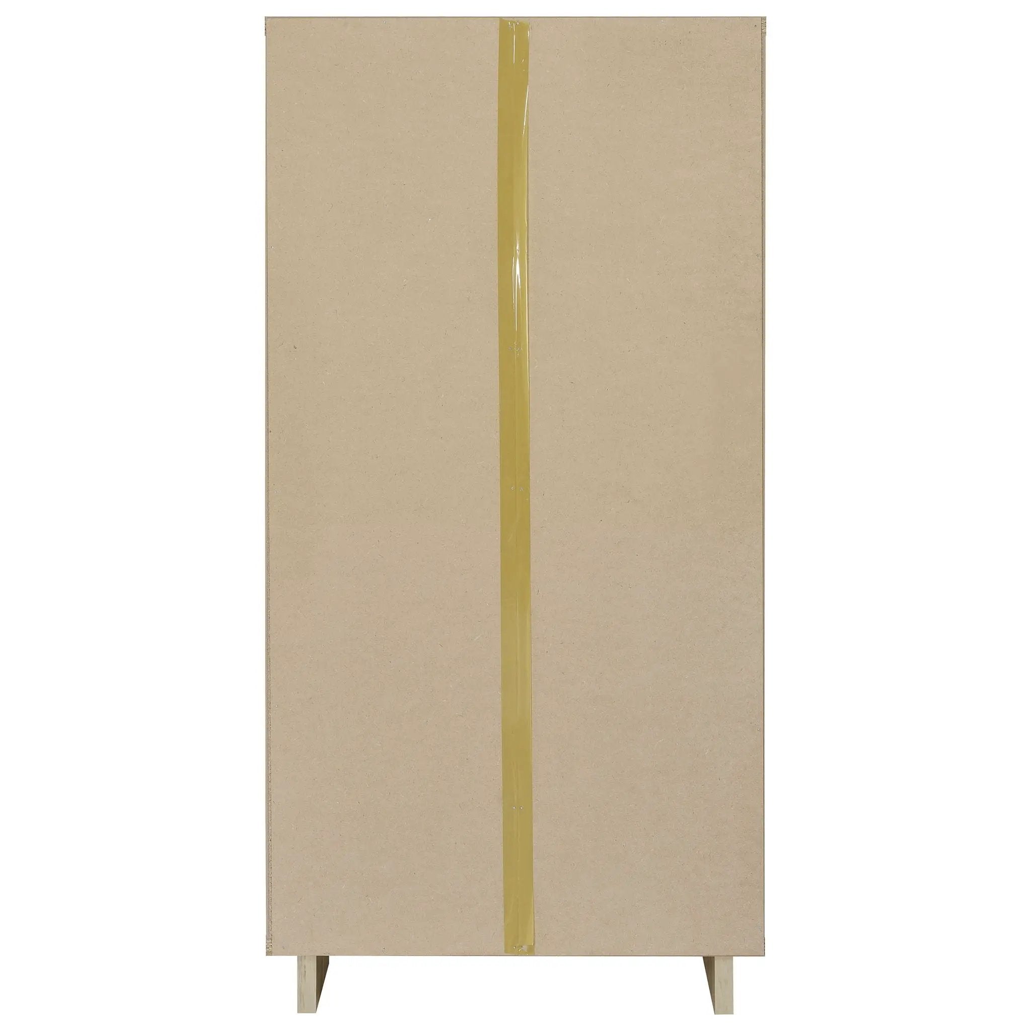 Dalton 65-inch 6-shelf Bookcase White and Distressed Pine by Unique Piece Furniture