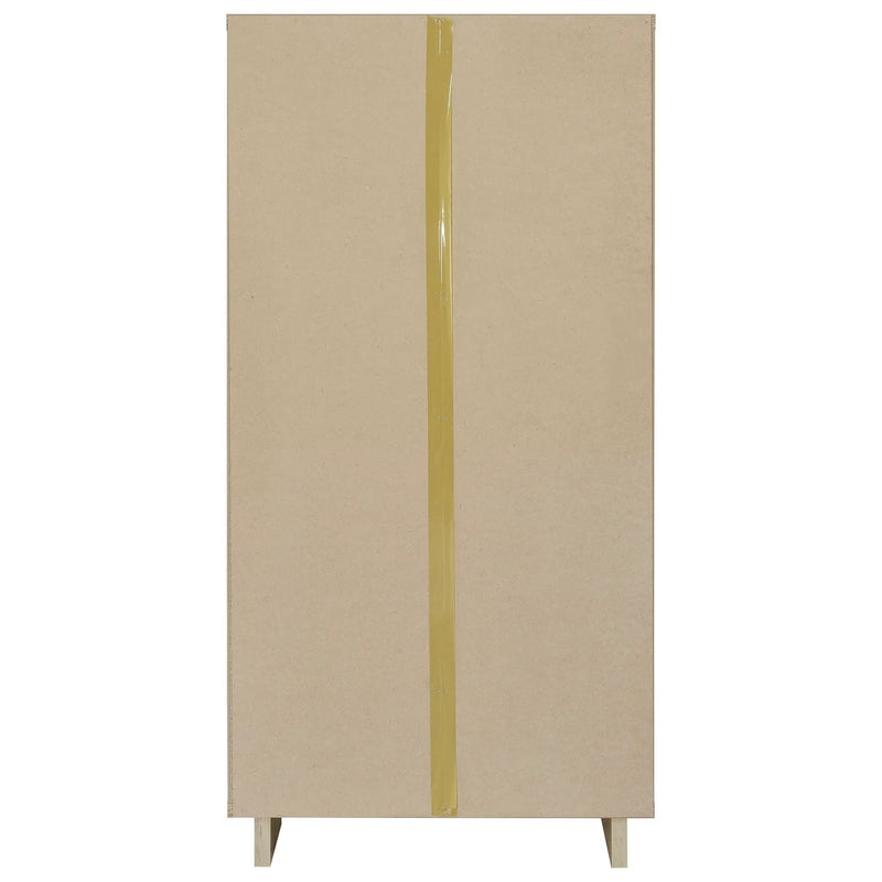 Dalton 65-inch 6-shelf Bookcase White and Distressed Pine by Unique Piece Furniture