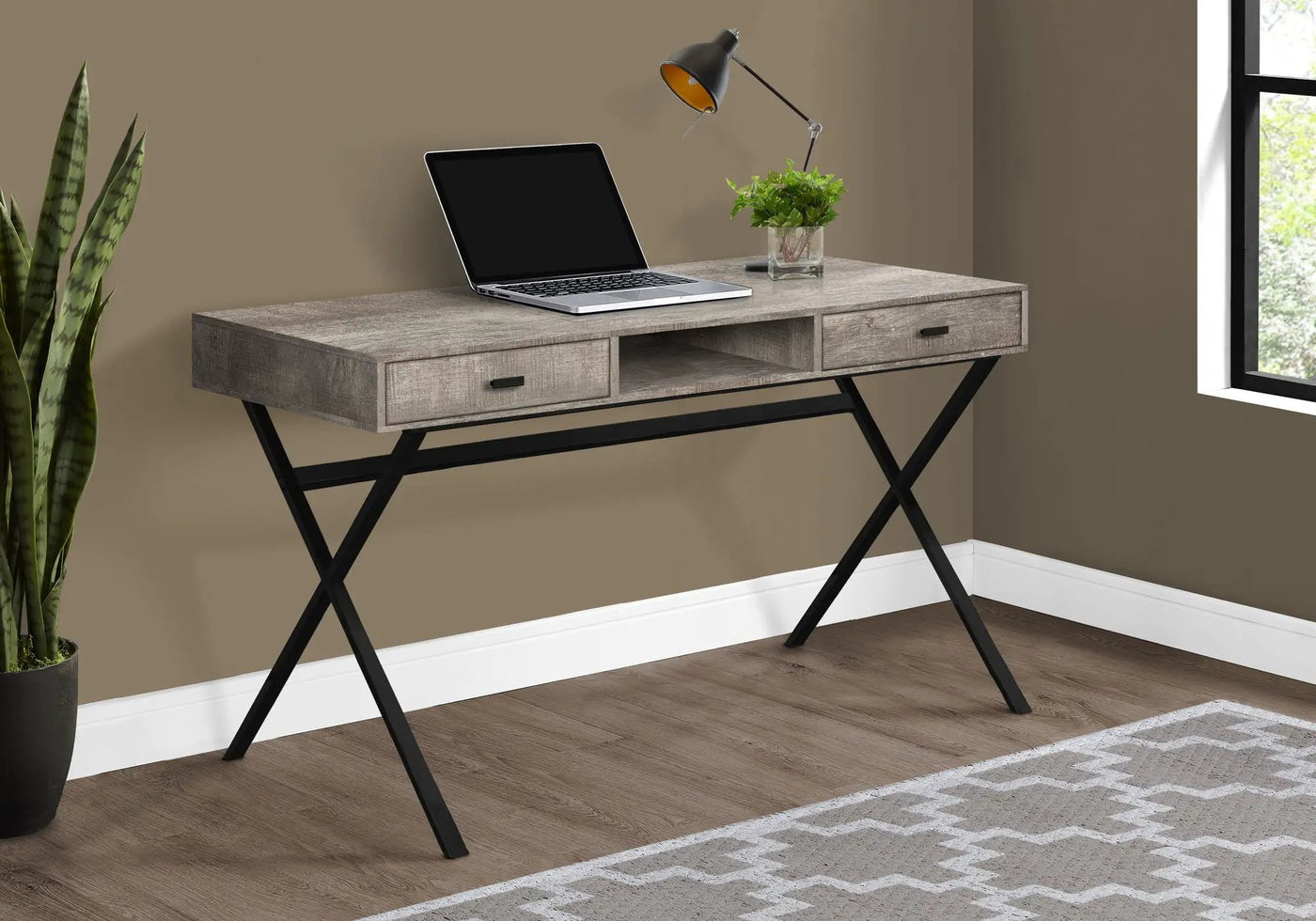 Computer Desk for Home Office with Storage Drawers by HouseOfZazla