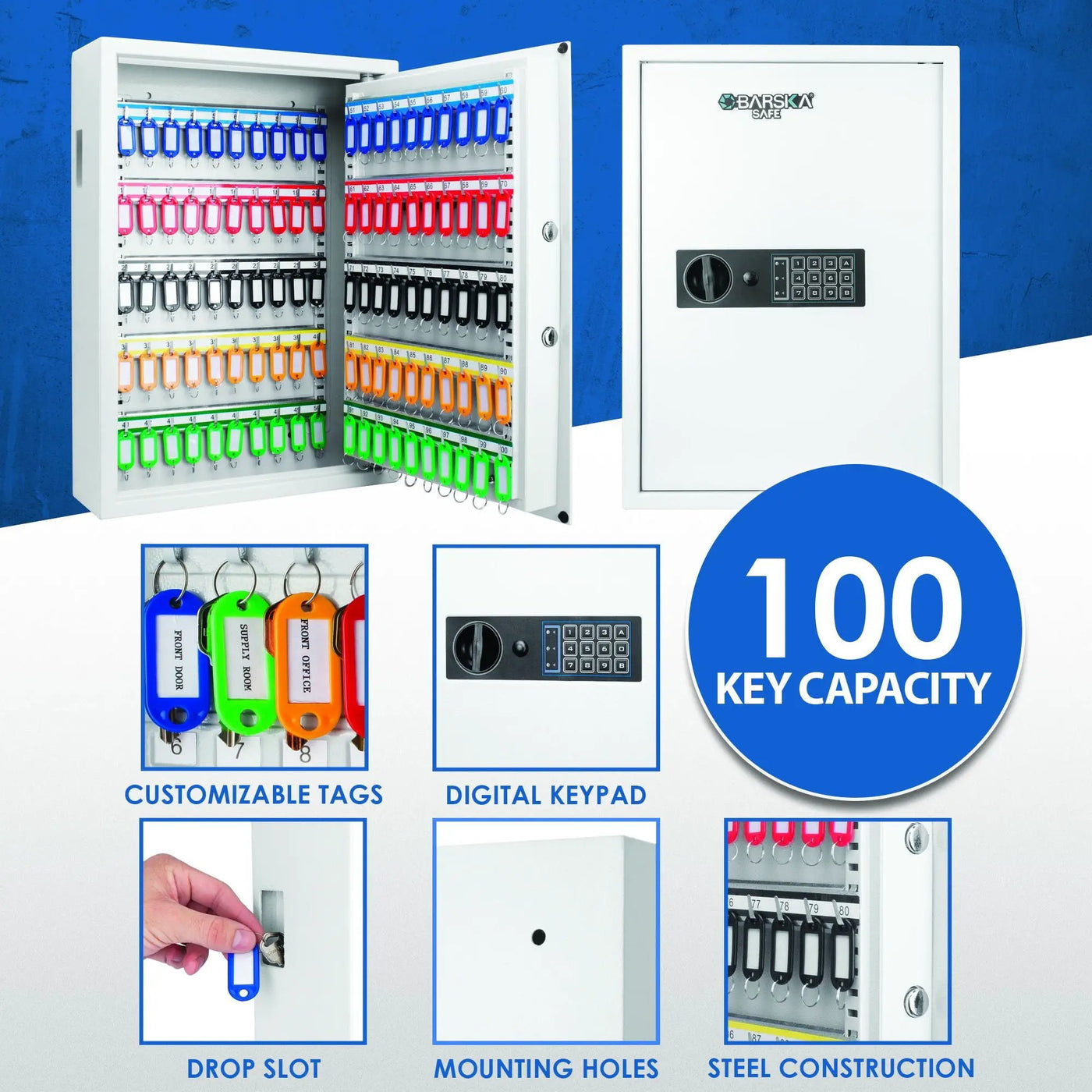 Key Cabinet Digital Keypad Wall Safe by HouseOfZazla