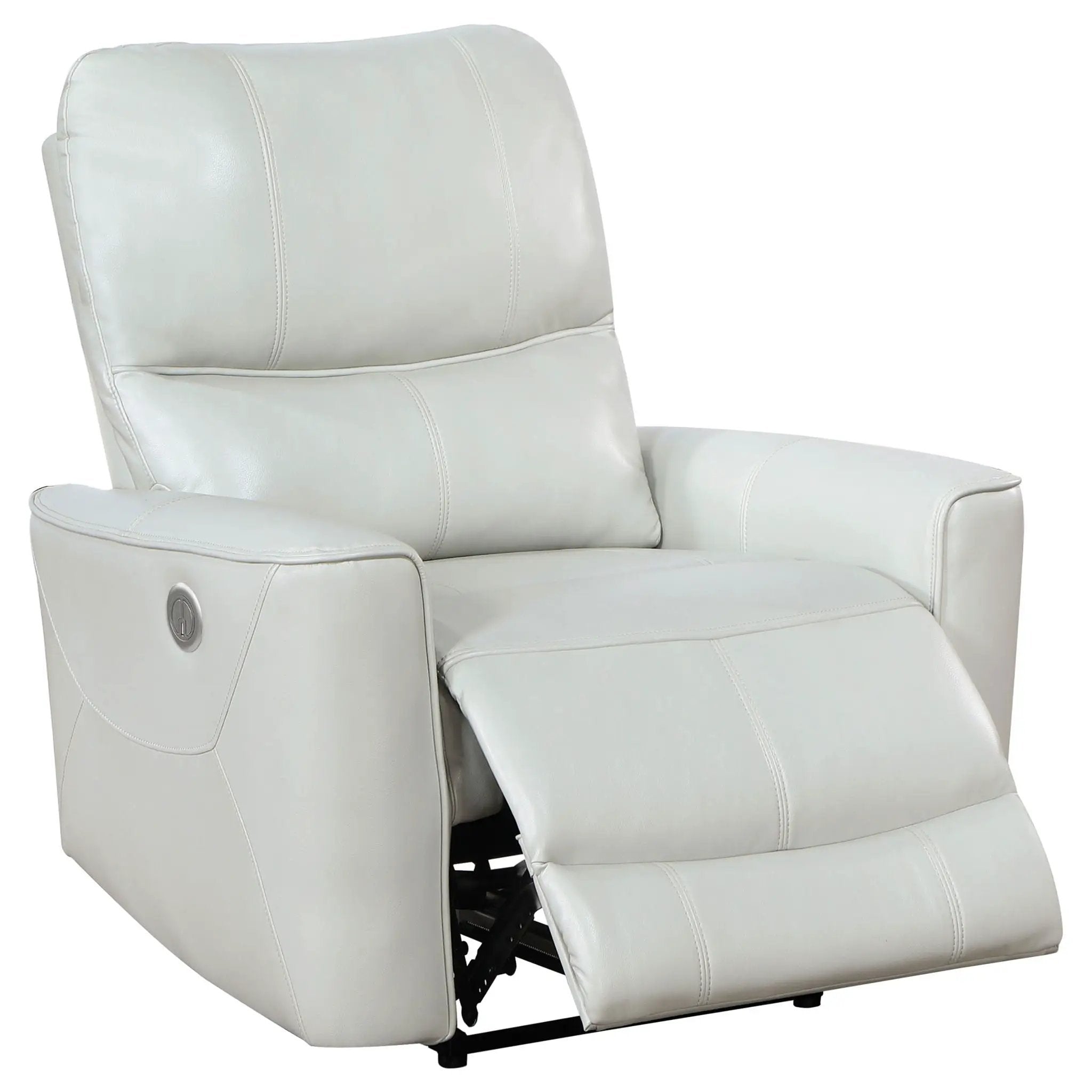Greenfield Upholstered Power Recliner Chair Dove Grey by Unique Piece Furniture