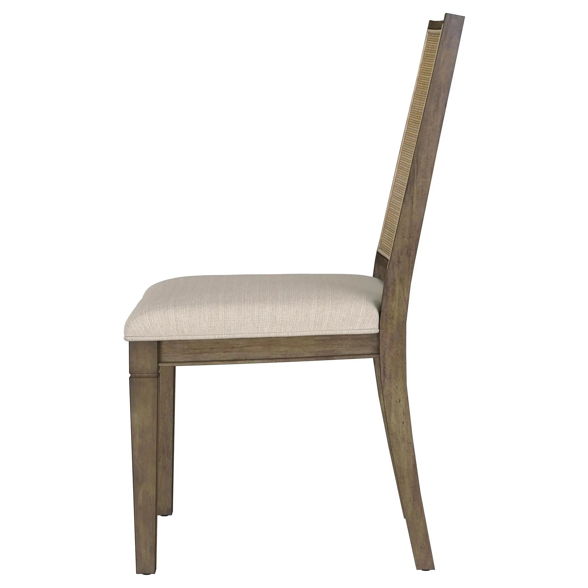 Matisse Woven Rattan Back Dining Side Chair Brown (Set of 2) by Unique Piece Furniture