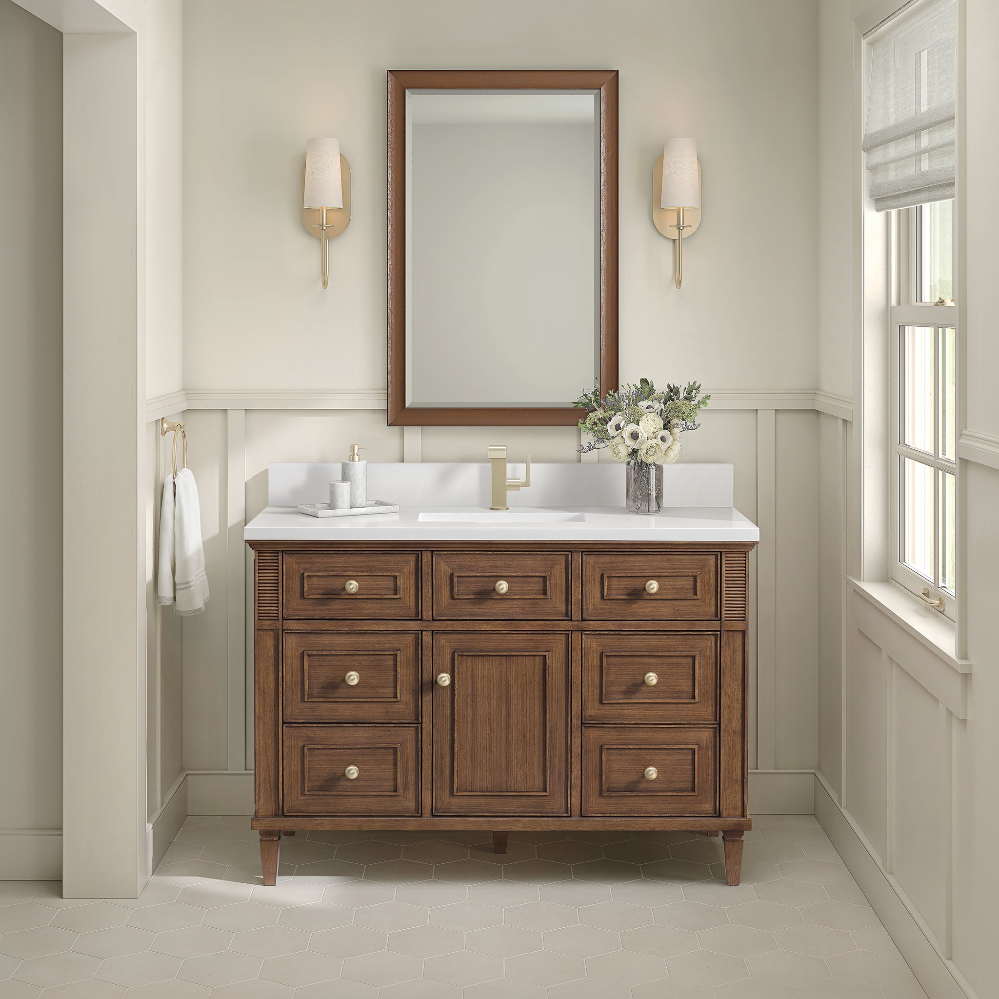 James Martin Lorelai 36" Single Bathroom Vanity, Mid-Century Walnut by James Martin