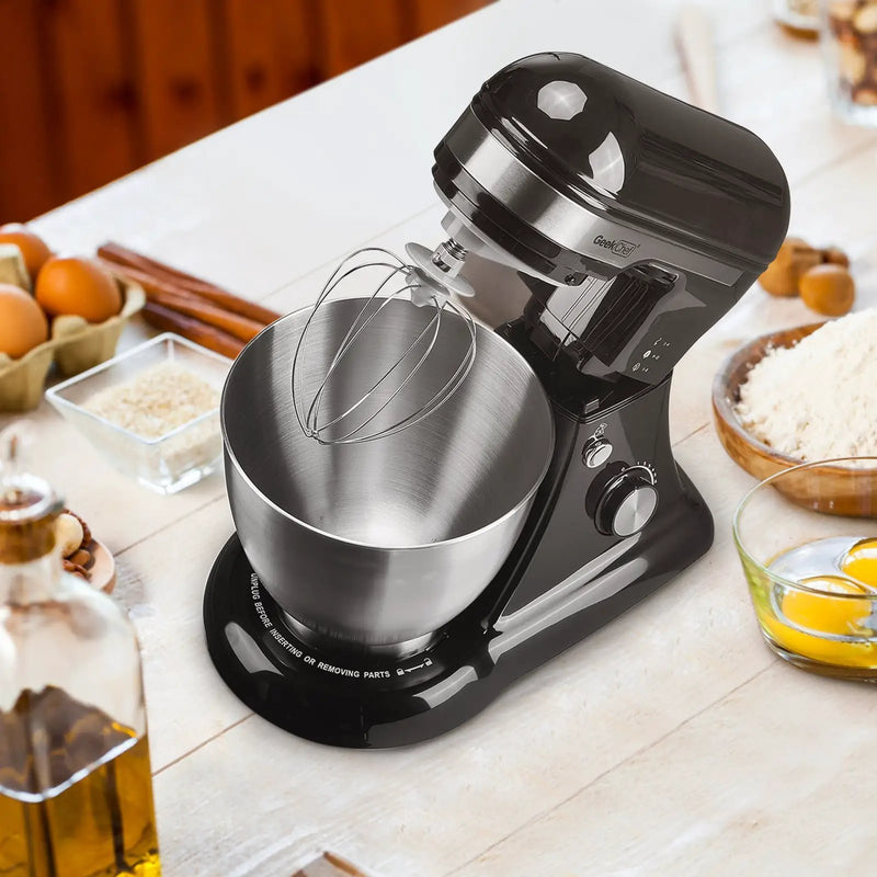 Geek Chef Electric Stand Mixer, 4.8QT 12 Speeds Tilt-Head Food Mixer by HouseOfZazla