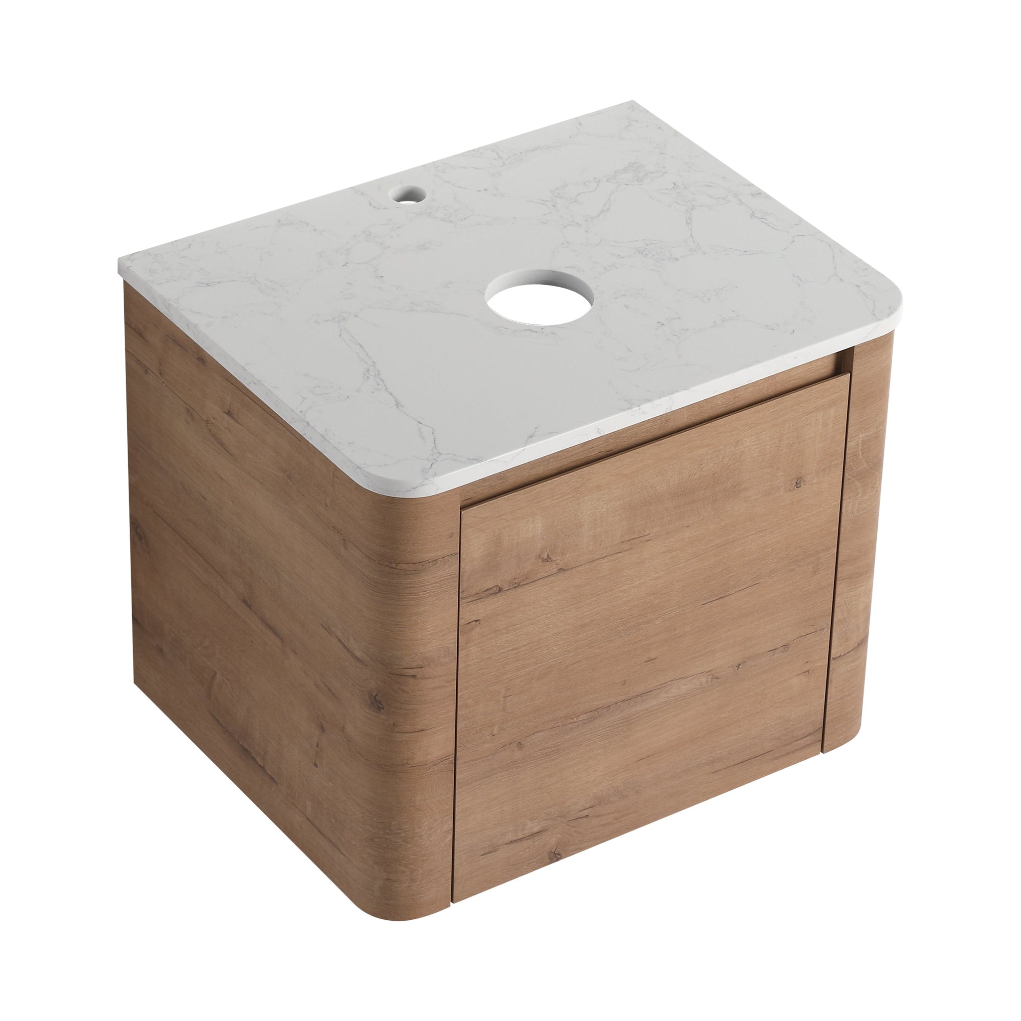 24'' Wall-Mounted Bathroom Vanity with Soft-Close Door by HouseOfZazla