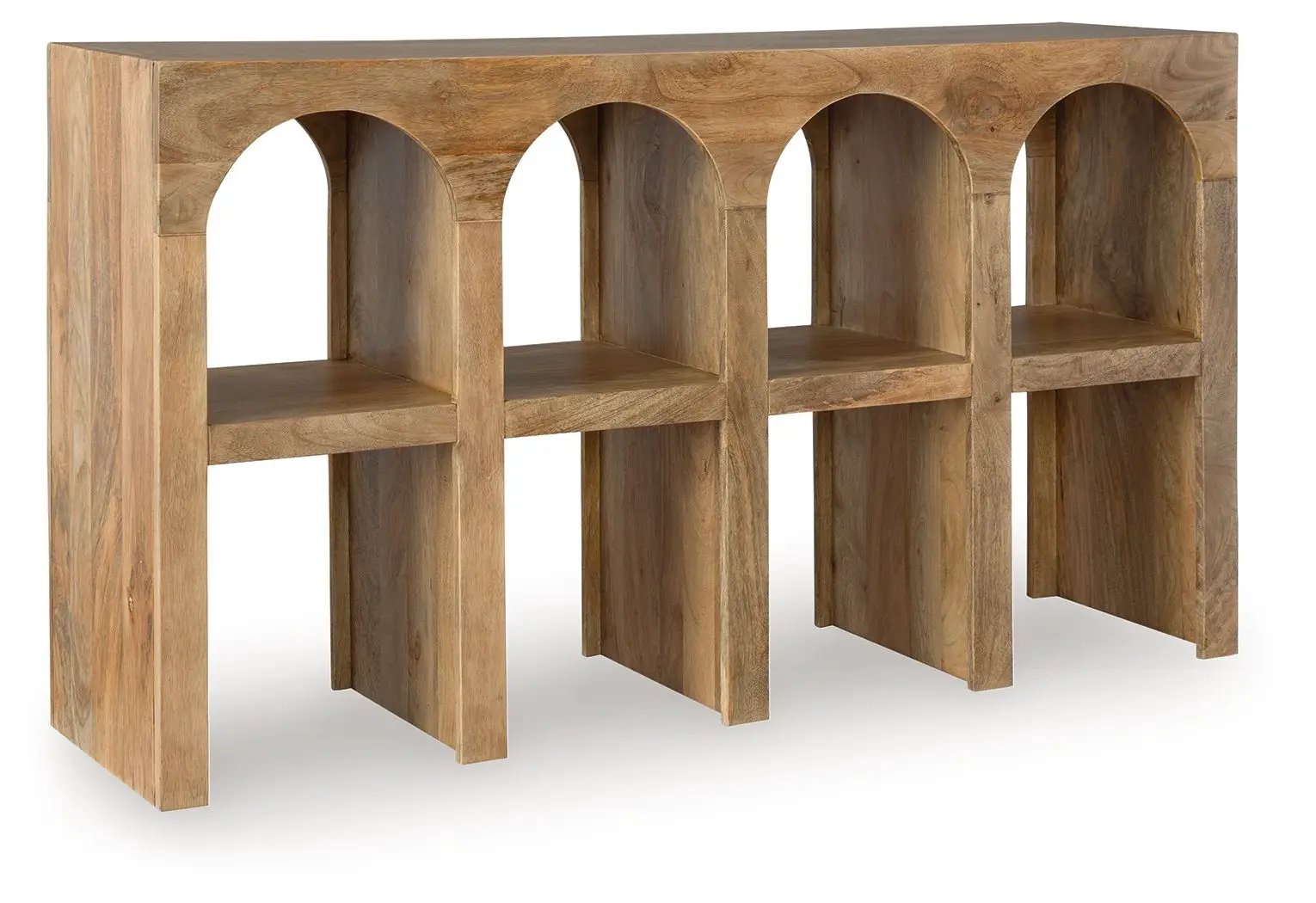 Luzmanacy - Console Sofa Table - Natural Brown by Unique Piece Furniture
