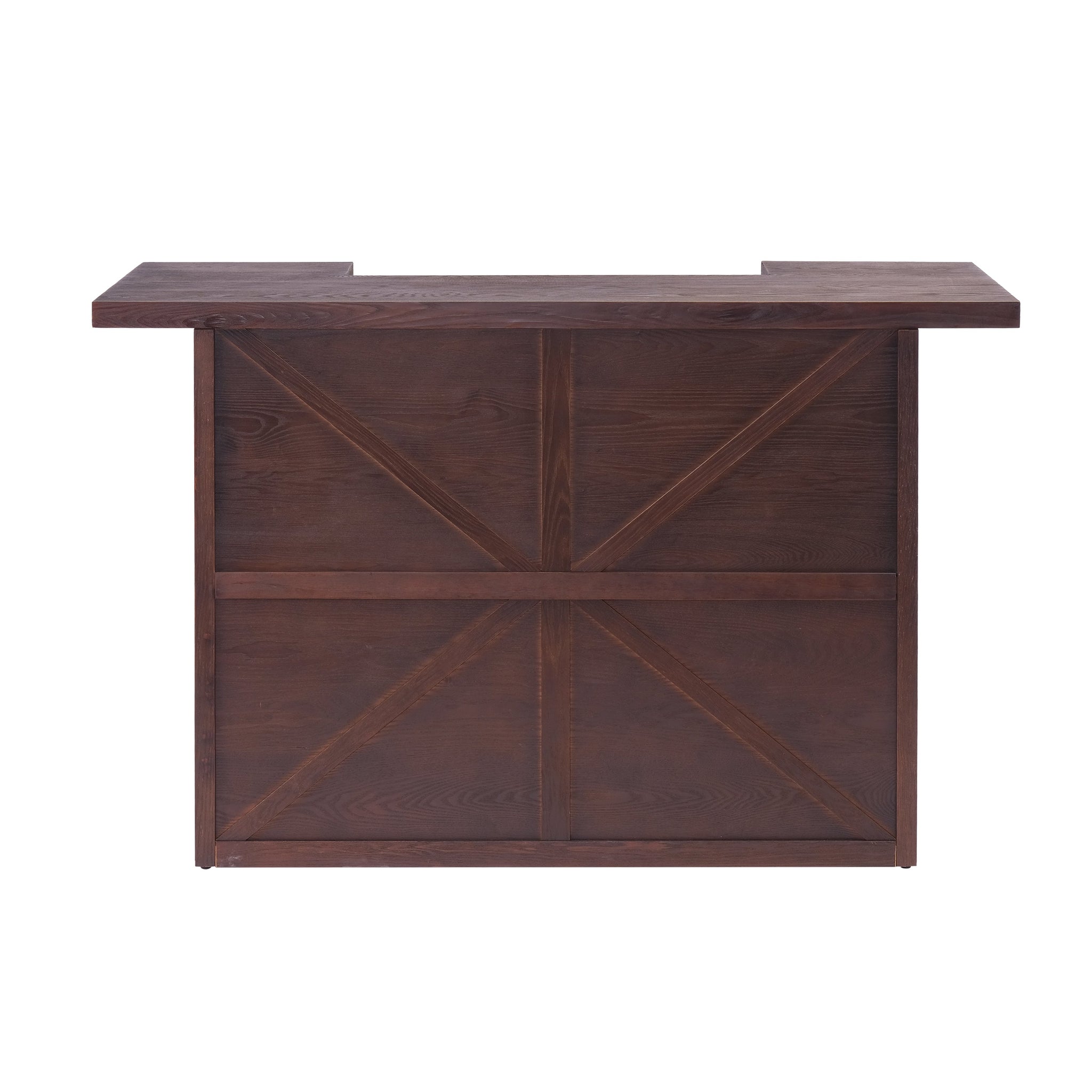 41.35"H Bar Table or Wine Cabinet - Brown Antique by HouseOfZazla