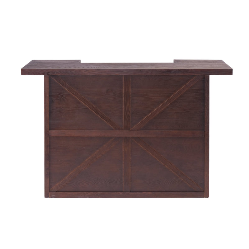 41.35"H Bar Table or Wine Cabinet - Brown Antique by HouseOfZazla