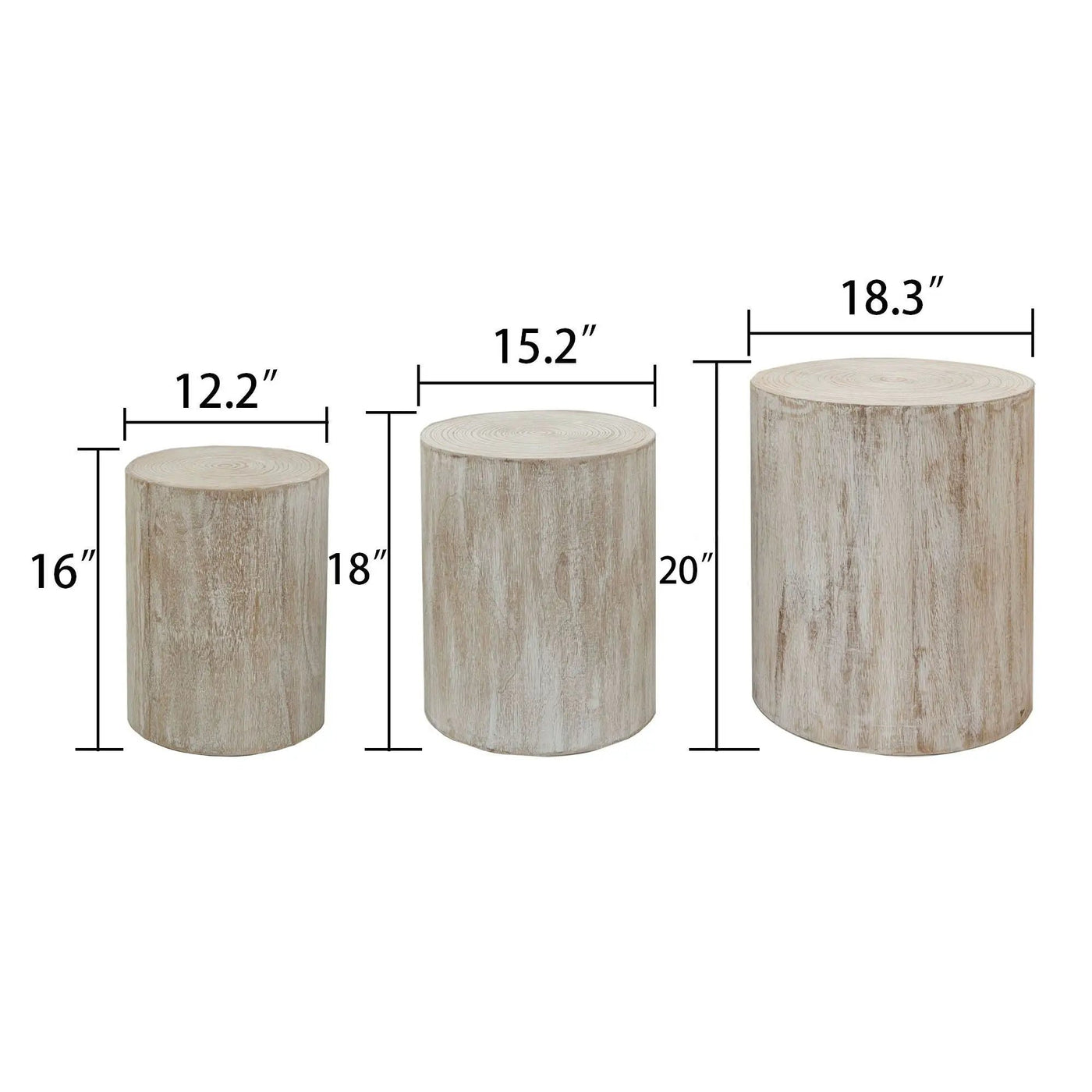 Cylinder Nesting Tables (Set of 3) by HouseOfZazla