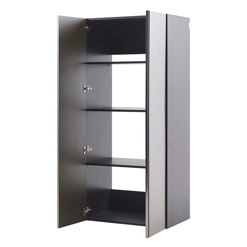 Nova Series - Garage Cabinet Set D, 3 Piece, Soft Closing, Wall Mounted - Metallic Gray by HouseOfZazla
