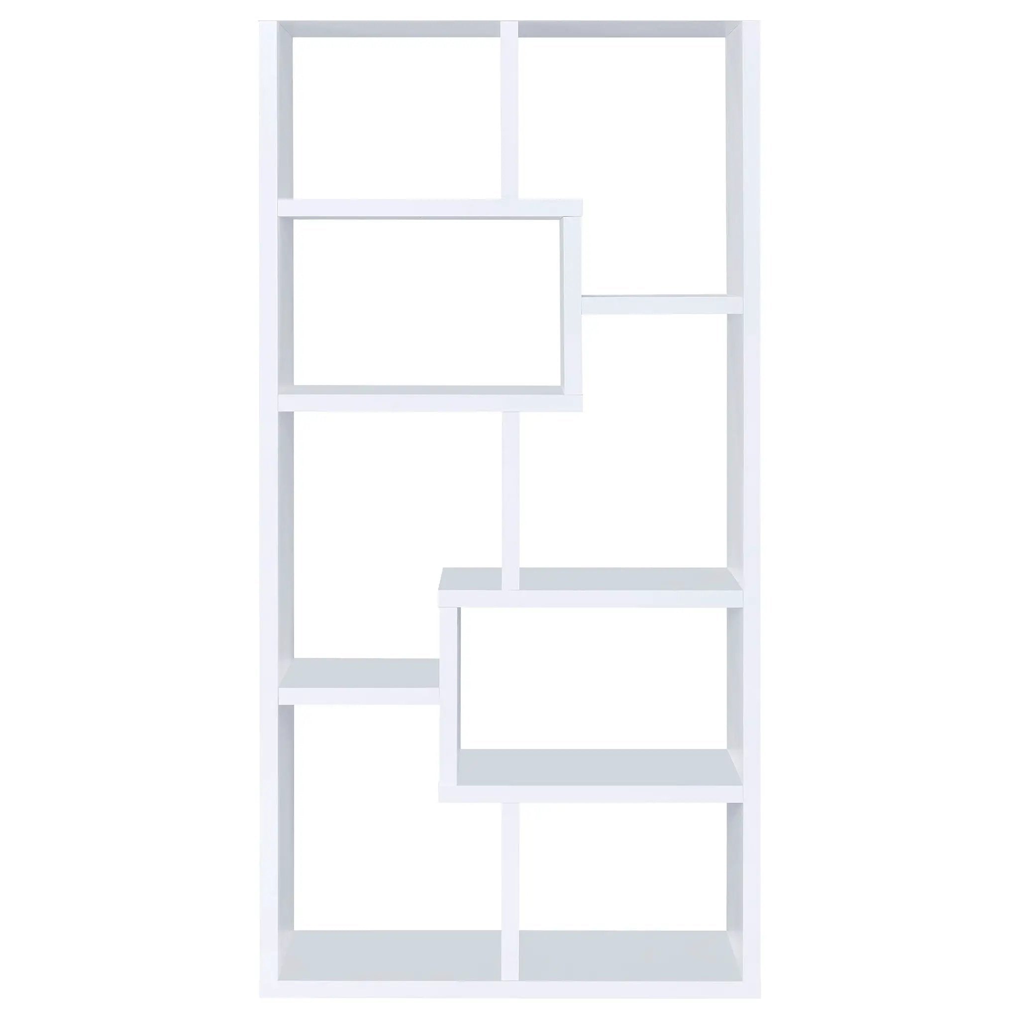 Theo 71-inch 6-shelf Bookshelf White by Unique Piece Furniture
