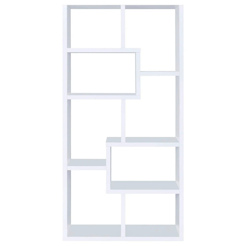 Theo 71-inch 6-shelf Bookshelf White by Unique Piece Furniture