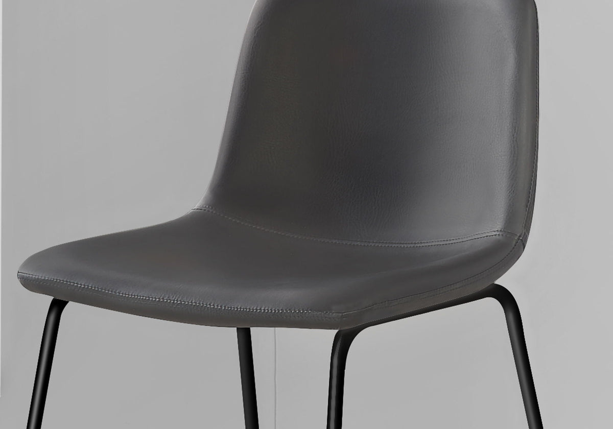 Bar Height Office Chair with Curved Backrest - Leather-Look Upholstery, photo 11 of 20