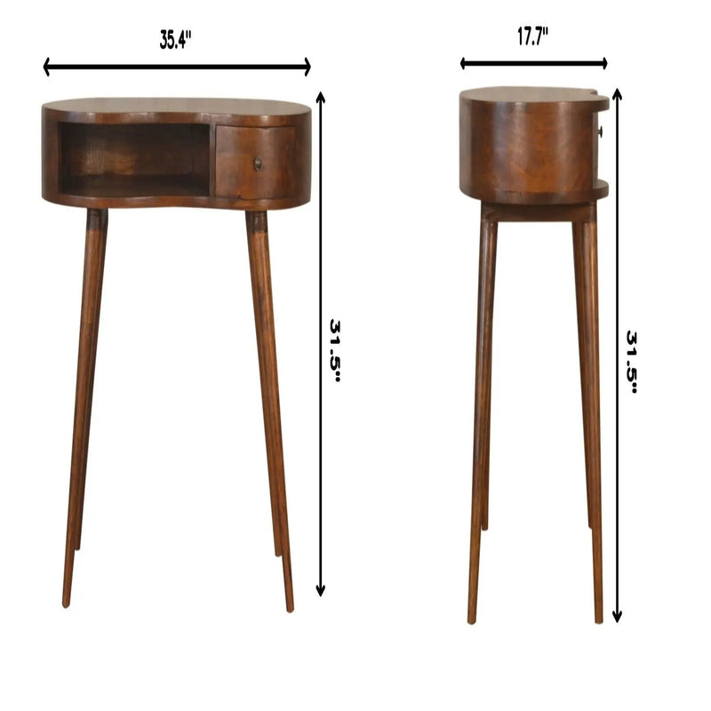 Rounded Writing Desk - Chestnut by Unique Piece Furniture