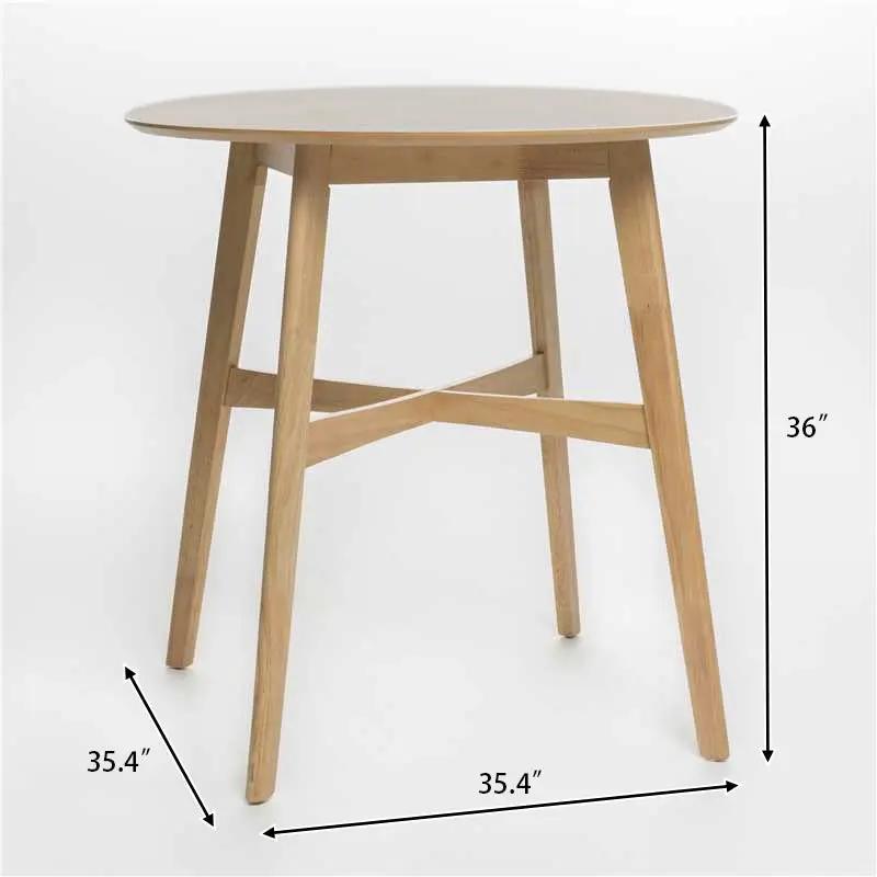 Wood Counter Height Round Dining Table by HouseOfZazla