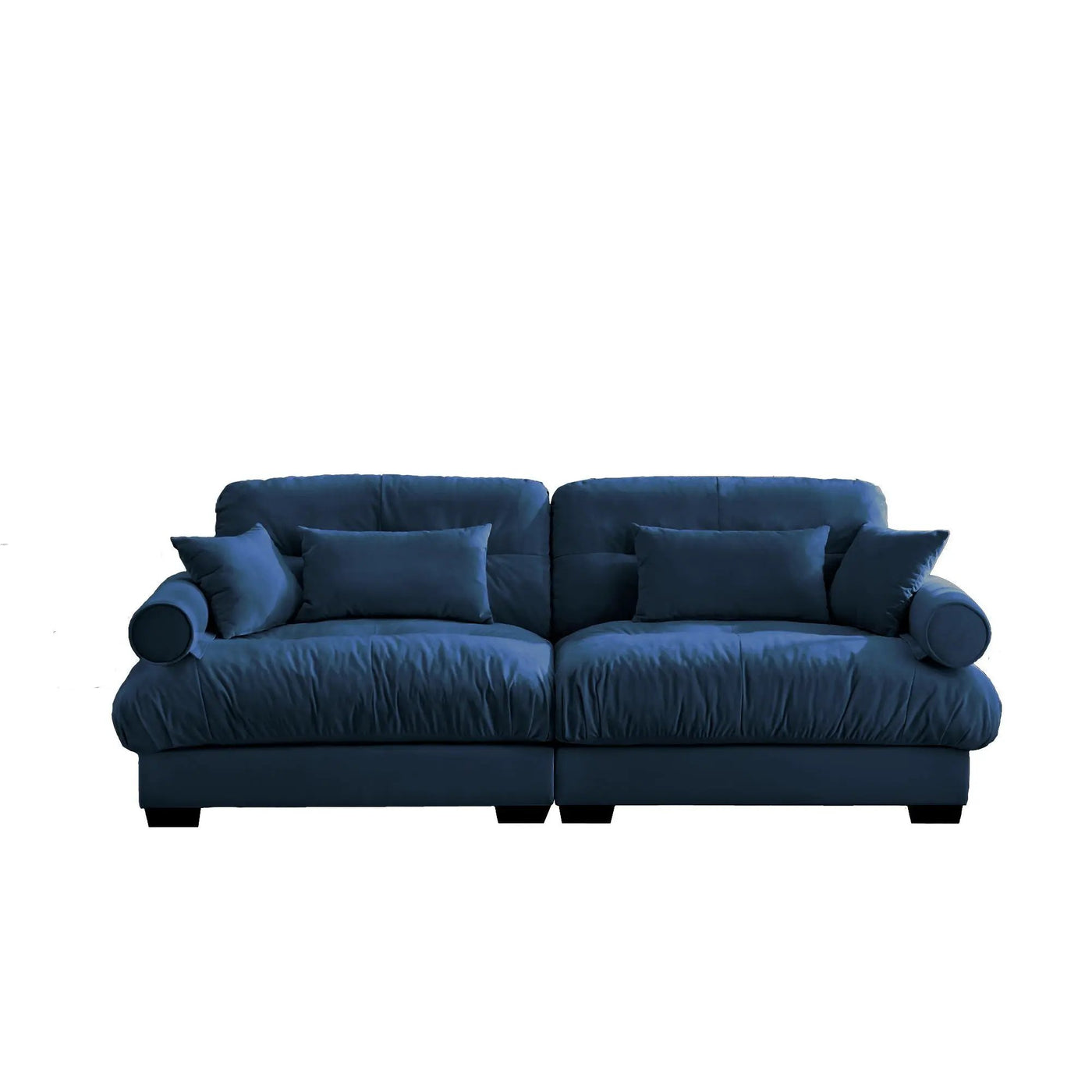 Modern Oversize Sofa With Cloud Like Comfort, Featuring Waist And Throw Pillows by Unique Piece Furniture