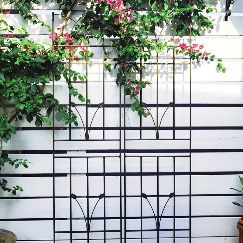 Metal Garden Trellis Rustproof For Climbing Plants Outdoor Flower Support by HouseOfZazla