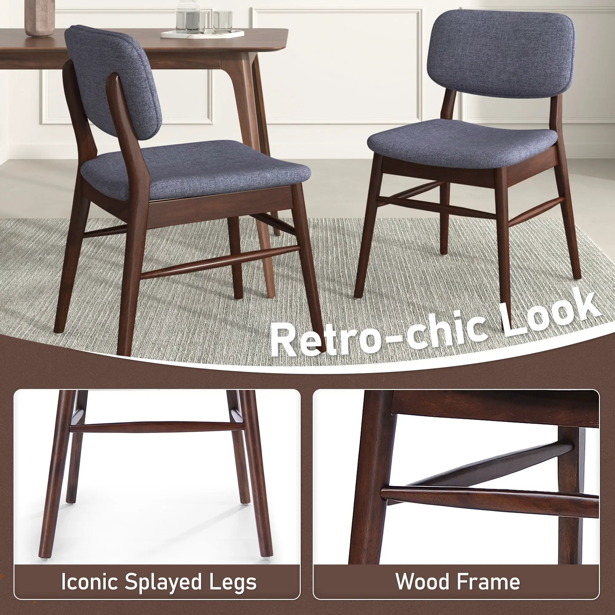 Upholstered Comfort Dining Chair (Set of 2) by HouseOfZazla