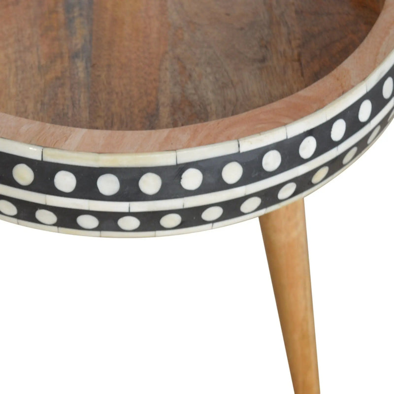 Small Patterned Nordic Style End Table by HouseOfZazla