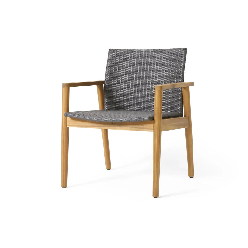 Tranquilize Outdoor Wooden Club Chair Set of 2 - Light Brown by HouseOfZazla