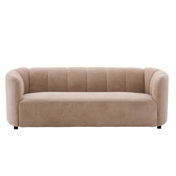 Mirelle 80 in. Modern Curved Velvet Sofa Couch, photo 2 of 10